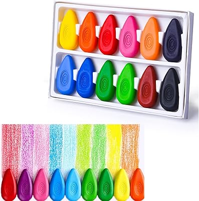 Crayons lavables pour enfants, ensemble de crayons en forme de goutte d'eau