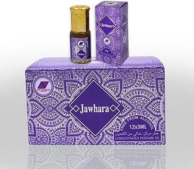 Huile de parfum concentrée jawhara 3 ml, 100 % sans alcool | produits