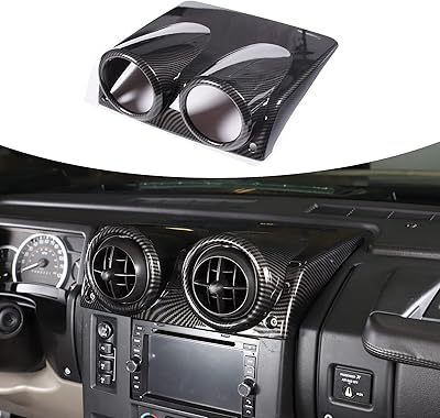 Piugilh revêtement d'habillage du panneau de commande central de voiture pour hummer h2