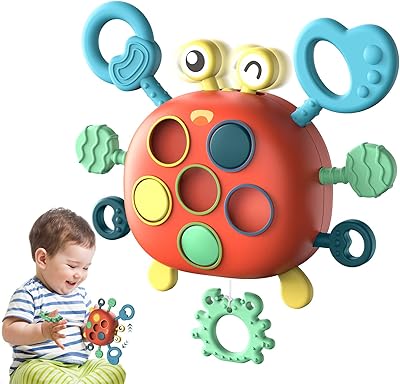 Bigthree jouets montessori pour tout-petits, jouets sensoriels pour le développement précoce de la motricité fine, jouets en forme de crabe pour développer la motricité fine, jouet d'activité multisensorielle. Faites-vous plaisir sans culpabiliser avec Diaytar