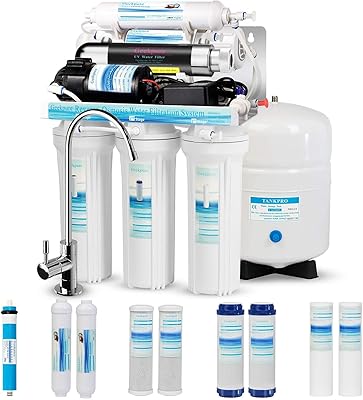 Système de filtre à eau potable geekpure à 6 étapes par osmose inverse