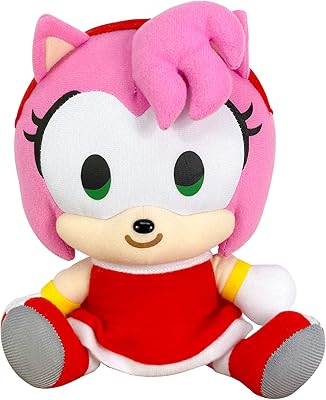 Great eastern entertainment sonic the hedgehog - poupée en peluche assise sd amy