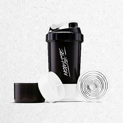 Bouteille shaker protéinée homlite ® - bouteille mélangeur à 3 couches antidérapante
