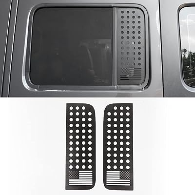 Autocollants de fenêtre de hayon holkar en alliage d'aluminium pour jeep wrangler jl