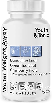 Supplément diurétique naturel youth & tonic à partir de water wet wet away
