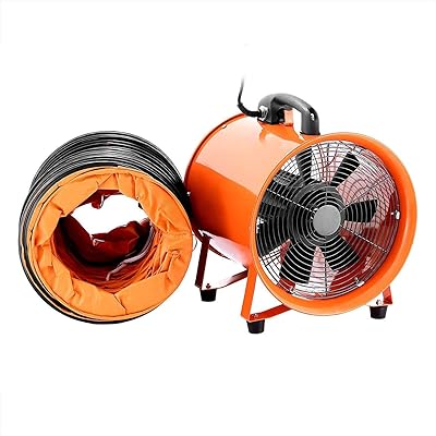 Ventilateur de ventilation industriel portable de 12 pouces ventilateur axial en métal