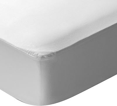 Protège-matelas bilcoline home jersey, 100% coton, imperméable et respirant, blanc, taille 70 x