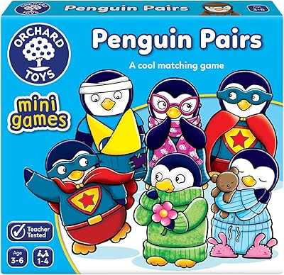 Ensemble de mini cartes assorties pingouin orchard toys - multicolore