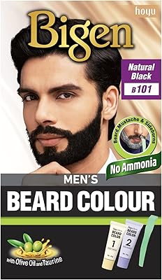 Teinture barbe bigen pour homme, noir naturel b101, 40 g