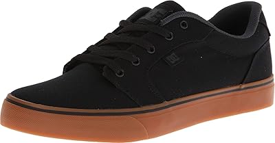 Chaussures de skate dc anvil txc pour hommes, gris foncé et gris clair