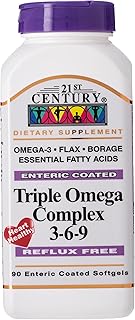 Capsules d'oméga-3 twenty one century pour unisexe - taille 90 capsules