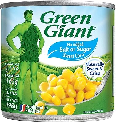 Une boîte de maïs sucré sans sucre ni sel ajoutés de green giant