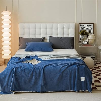 Couverture de lit polaire double face design gaufré pour lit, voyage et canapé
