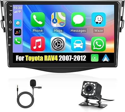 Autoradio android 11 pour toyota rav4 2007 2008 2009 2010 2011 2012 avec