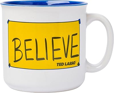 Tasse à café en céramique silver buffalo ted lasso camping 20