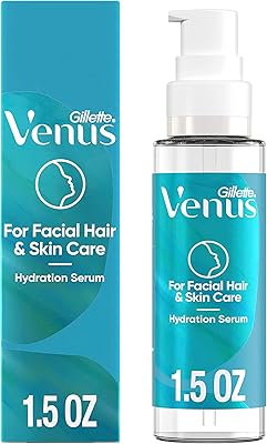 Sérum hydratant pour le visage gillette venus avec une touche d'acide hyaluronique flacon