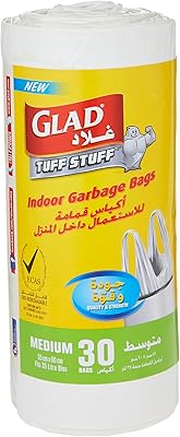 Sacs poubelles blancs glad, 30 sacs