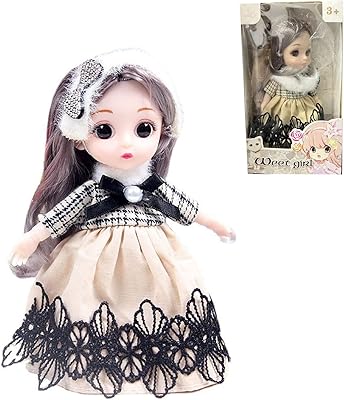 Poupées pour enfants poupées souples mini poupées filles robes amovibles poupée fille