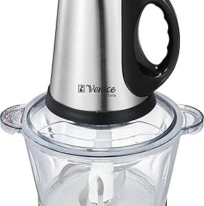 Robot culinaire électrique venice italie | hachoir, hachoir et mixeur 3l pour ail, oignon, piment, légumes, citrouille et noix - transparent. Diaytar : Vivez l'expérience du shopping malin