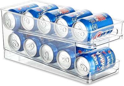 Organisateur de stockage automatique de canettes de soda à double couche, boîte distributrice