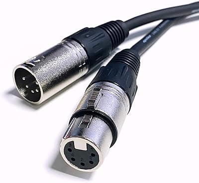 Câble dmx, xlr 5 broches mâle à femelle, awg 24 - 10 mètres. Diaytar : Des offres irrésistibles chaque jour