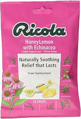 Gouttes contre la toux ricola - miel citron - 19 unités - boîte