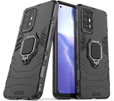 Coque de protection hybride résistante aux chocs, deuxième ressort, avec support pour oppo