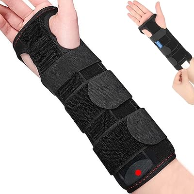 Orthèse de poignet du canal carpien avec 3 attelles métalliques support universel