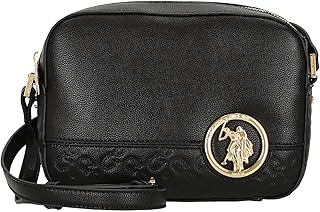 Sac bandoulière de bettendorf, en polyuréthane, noir, taille 21x5x15 us polo, noir, 21x5x15