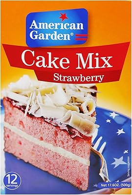 Mélange à gâteau aux fraises american garden 500 grammes