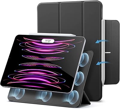 Étui magnétique esr pour ipad pro 12,9 pouces (2022/2021/2020, 6e/5e/4e génération), fixation magnétique