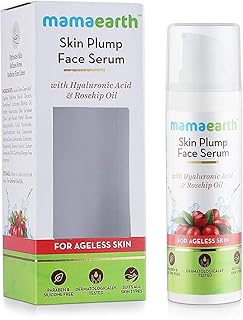 Sérum visage mamaearth skin plump, acide hyaluronique et huile de rose musquée, 30