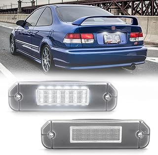 Éclairage de plaque d'immatriculation led de remplacement pour honda civic 1992-2000 6ème génération