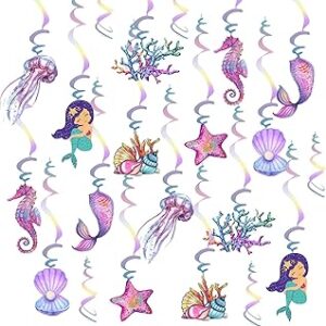 20 pièces de décorations de fête de sirène suspendues autocollants muraux double face en aluminium. Découvrez le shopping sans frontières avec Diaytar Sénégal