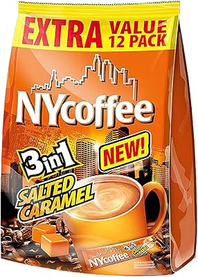 Café instantané nyc 3in1 caramel salé (12 sachets de café)