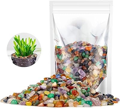 Roches décoratives en cristal coloré pierres polies de 03 pouce pour remplir