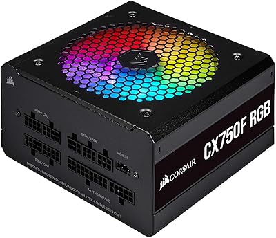 Alimentation atx entièrement modulaire corsair cx750f rgb 80 plus bronze - noir