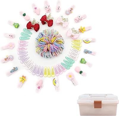 Ensemble d'accessoires pour cheveux de bébé baby zone (214 pièces) avec boîte