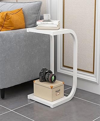 Table basse en marbre de conception nordique à 2 couches avec support