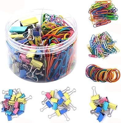 Ensemble de trombones colorés - 240 pièces pour organiser les accessoires et fournitures