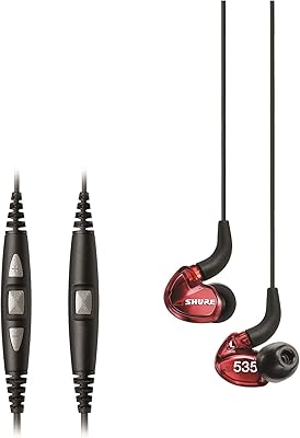 Écouteurs shure se535 pro, isolation sonore professionnelle, triple haut-parleurs haute résolution, réduction du