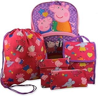 Ensemble sac à dos et lunch 5 pièces pour fille rose violet. Consommez mieux avec Diaytar, votre marketplace discount