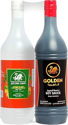 Sauce soja dorée swan + vinaigre, 1 litre (paquet de 2)