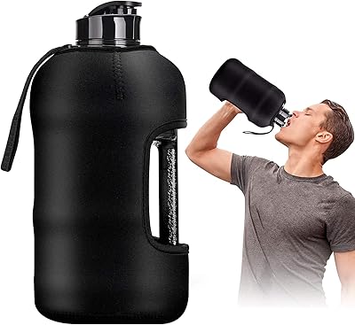 Grande bouteille d'eau de sport d'un demi-gallon 22 l avec étui