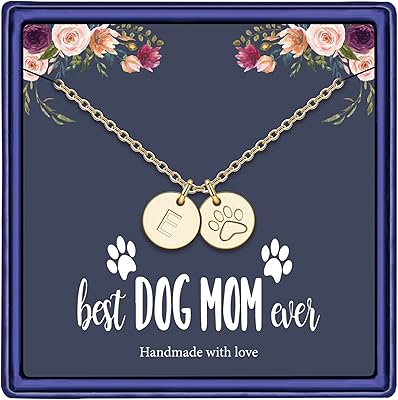 Collier cadeaux pour maman de chien pour femmes collier rempli d'or 14