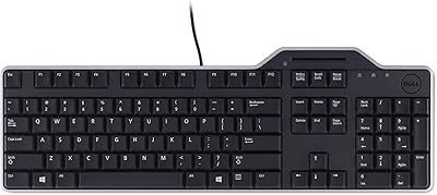 Clavier usb dell avec lecteur de carte à puce - kb813 | conception