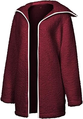 Manteau chinchilla pour femme, manteau d'hiver moelleux à demi-fermeture éclair, manteau long décontracté