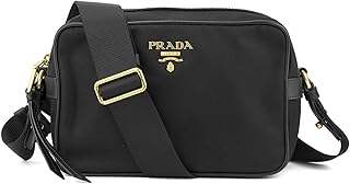 Sac à main tessuto à cadran noir prada pour femme 1bh089, noir, petit