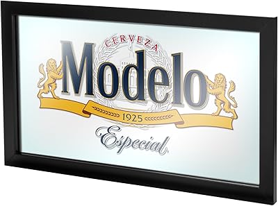 Plaque murale miroir encadré modelo gameroom mod1500 de marque déposée