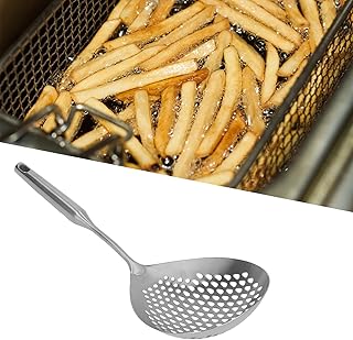 Grande passoire en acier inoxydable de cuisine à long manche pour ustensiles
